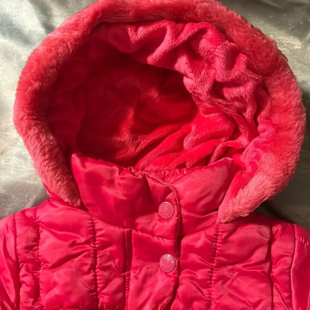 Oshkosh pink puffer winter fall jacket kids girls toddler 2T